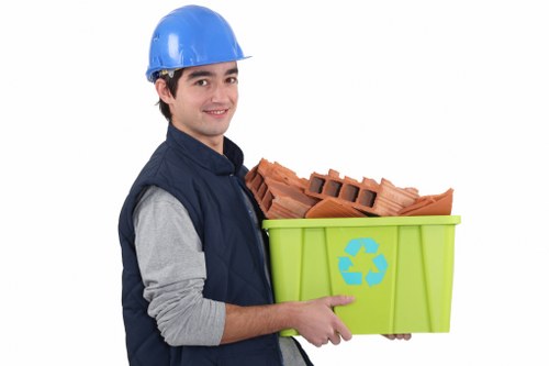 Recycling center in Chislehurst processing furniture