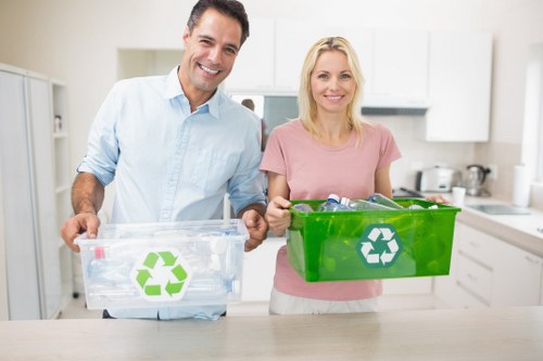 Recycling bins for construction materials
